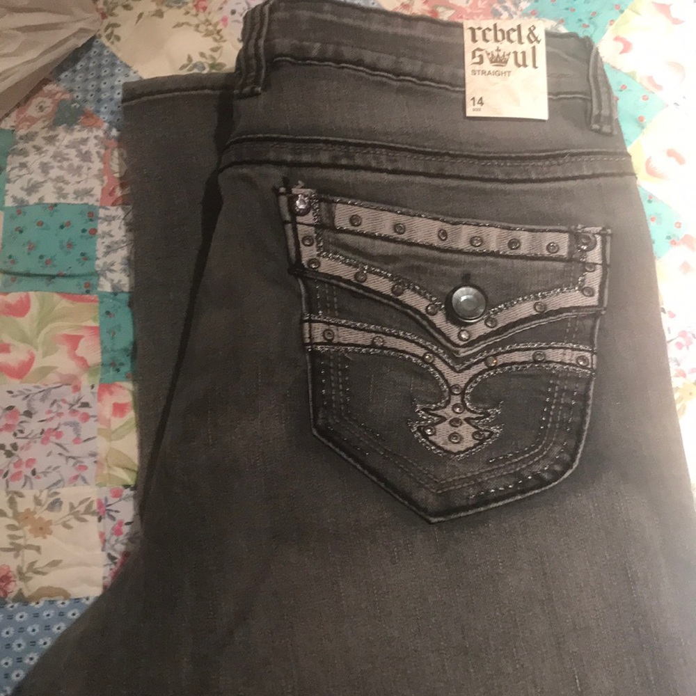 Grey jeans